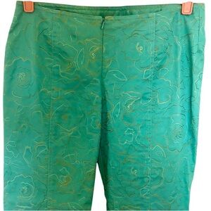 Yansi Fugel Teal Embroidered Garment